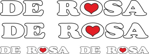 Adesivi telaio rosa loghi - de,