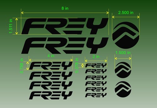 Decalcomanie telaio frey - frey, bike